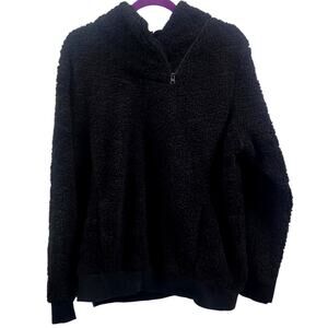 St. Johns Bay Women's Black Plush Pullover Size XL‎